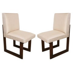 Pair of Vladimir Kagan "Nobu" or "Cubist" Chairs