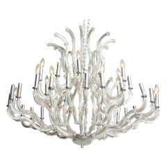 A Monumental Schoenbacker Crystal 36 Arm Chandelier