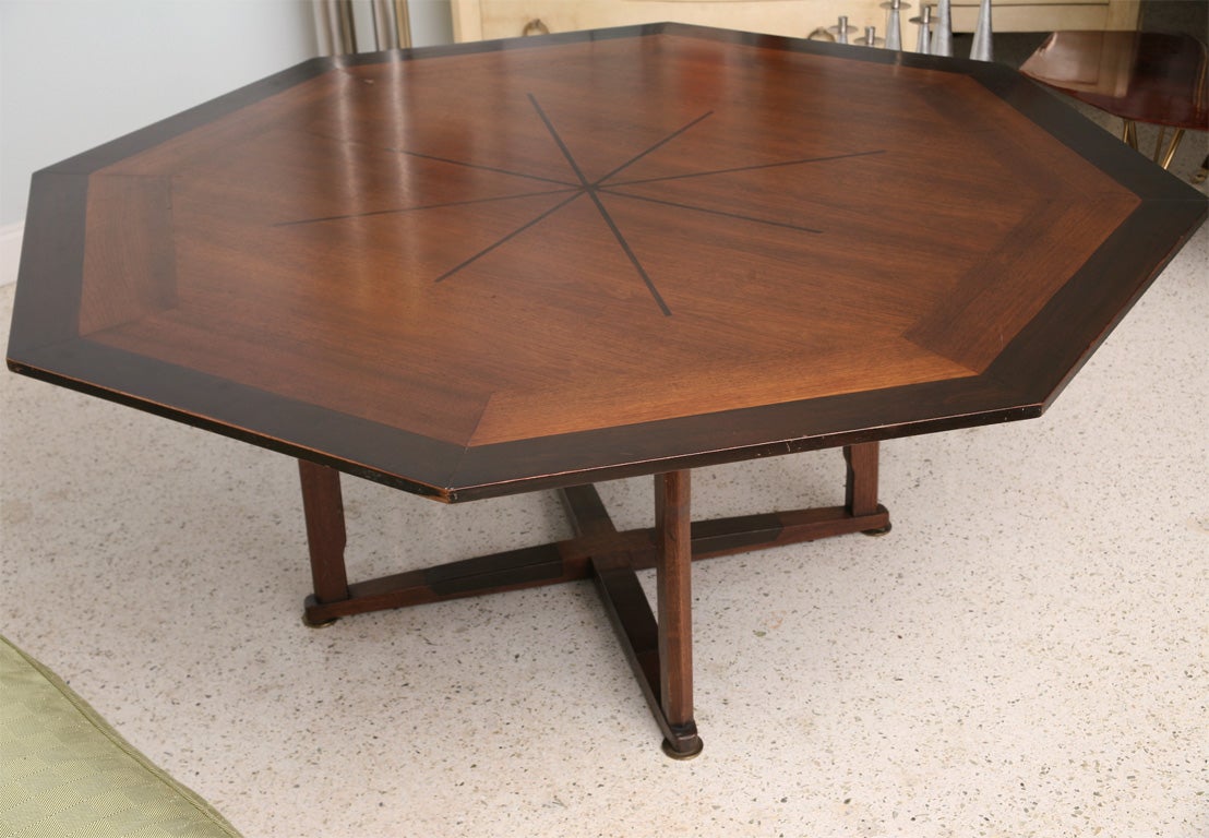 A Unique Ed Wormley for Dunbar Octagonal Dining Table 5