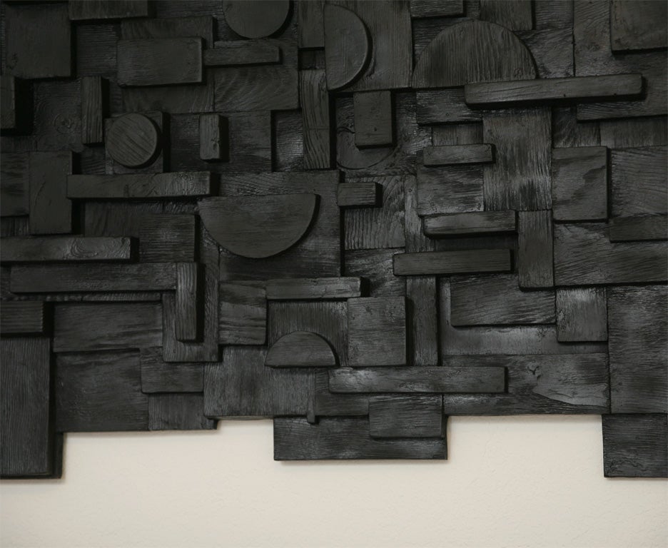 American Large-Scale Wall Sculpture in the Manner of Louise Nevelson
