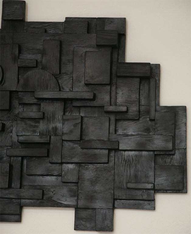 Late 20th Century Large-Scale Wall Sculpture in the Manner of Louise Nevelson
