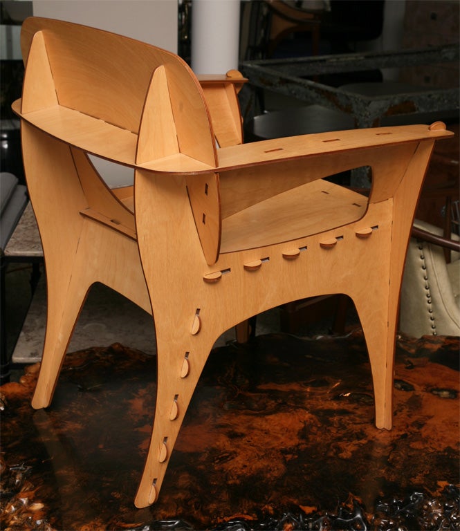 Wood Puzzle Chair by David Kawecki
