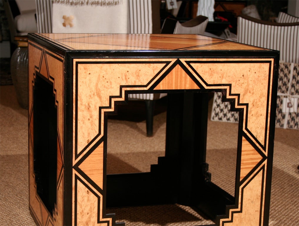 Italian A Pair of 20th Century Cube Tables by Renzo Mongiardino