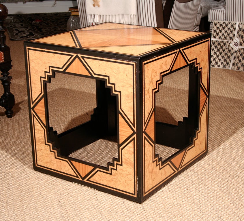 A Pair of 20th Century Cube Tables by Renzo Mongiardino 1