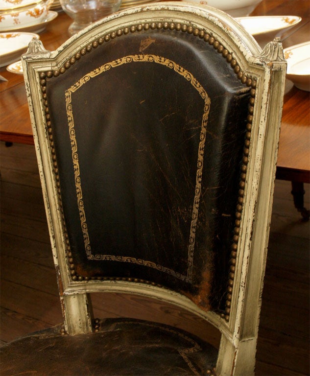 Six Louis XVI Style Dining Chairs In Good Condition In New Orleans, LA
