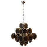 Glass Disc Chandelier by Vistosi