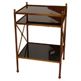 1930
s French Three-Tier Brass End Table 1930
s French Three-Tier Brass End Table