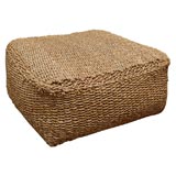 Ottoman upholstered is seagrass