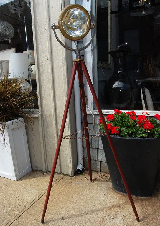 American Antique nautical search light floor lamp