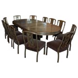 FABULOUS BAMBOO DETAILED DINING SET BY JAMES MONT