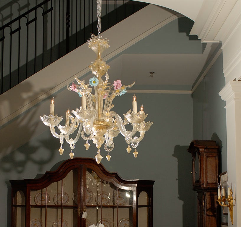 Venetian 6 Arm Chandelier