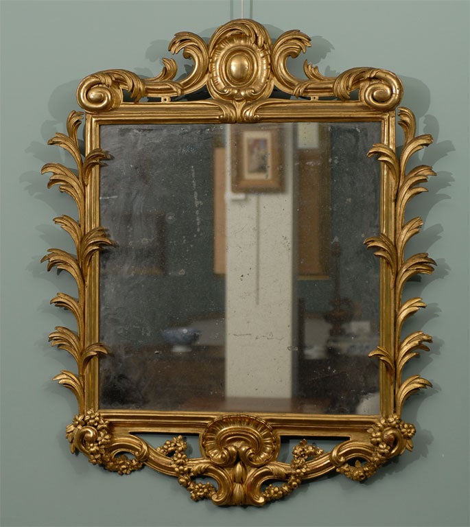 18th Century Louis XV Water Gilt Mirror