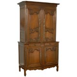 18th Century Louis XV Oak Buffet Deux Corps