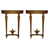 Pair of 19th Century French Louis XVI Style Consoles
