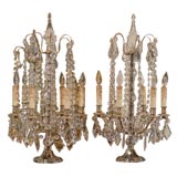 Pair of French Silver Girandoles Circa 1900
