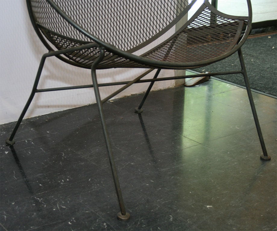 PAIR OF SALTERINI OUTDOOR CHAIRS IN WROUGHT IRON