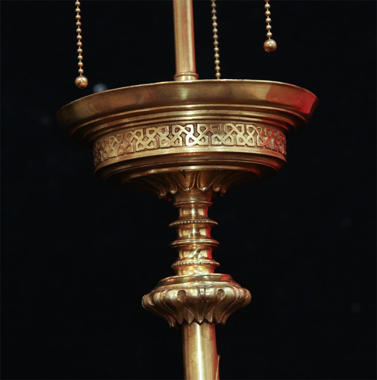 Gilt Bronze Floor Lamp by E. F. Caldwell 2