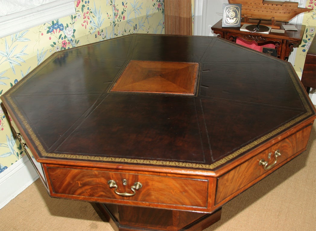 English Rare Chippendale period rent table, c. 176(