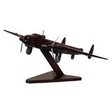Art Moderne Mahogany Model of WWII Spy Plane, England, c. 1950