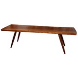 Free Edge Cocktail Table Bench by George Nakashima