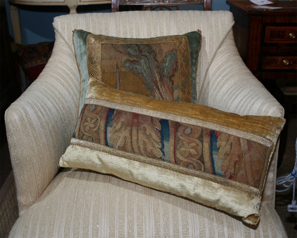 ANTIQUE TAPESTRY PILLOWS at 1stdibs