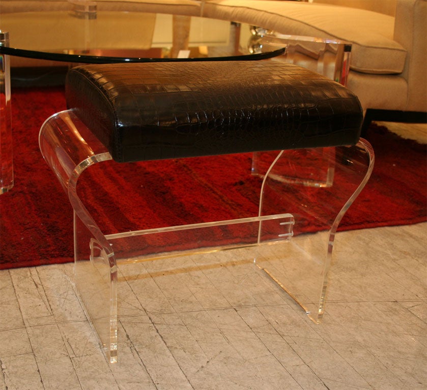 Lucite Stool