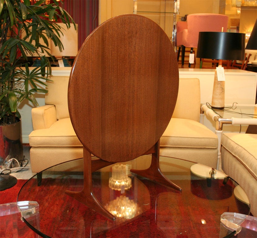 Swedish Teak Tilt-Top Table by MM Moreddi