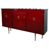 Fine Lacquered Cabinet by Leleu