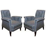 Pair of Armchairs by Maison Leleu