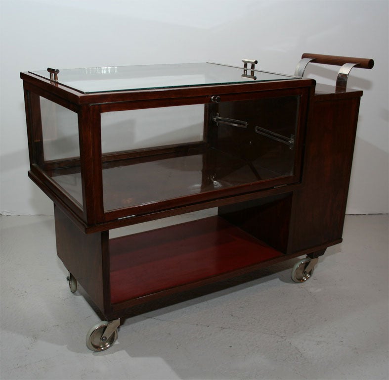 Bauhaus Drinks Trolley in Walnut