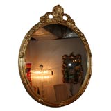 Early 20th c French Gilded Shell Motif Mirror