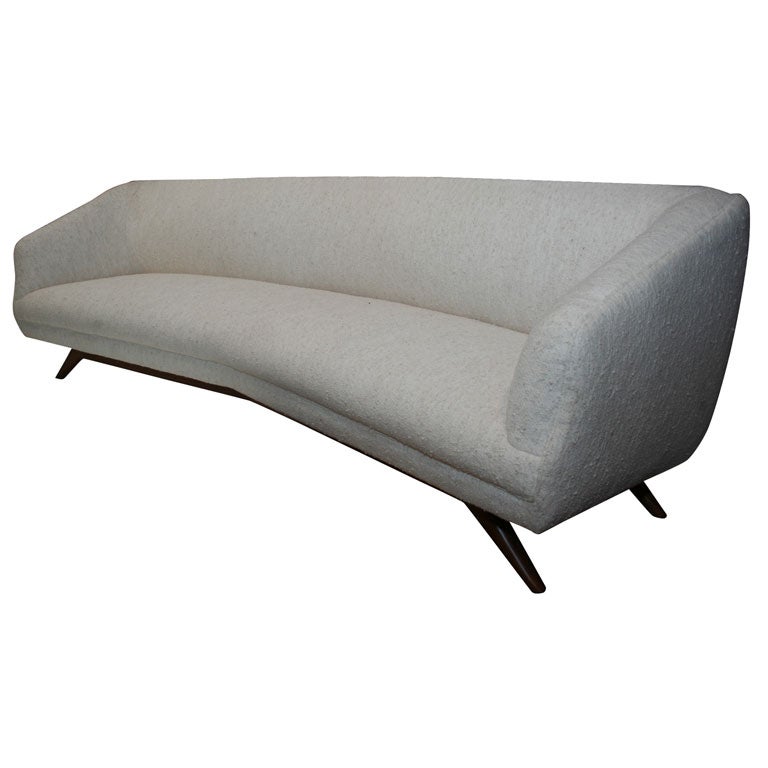 Vladimir Kagan"Boomerang" wide-angle sofa