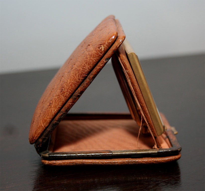 Brown Leather Travel Clock 1