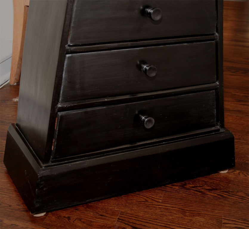 triangular chest of drawers