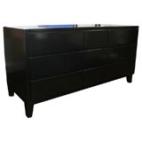 Black Lacquered Chest of Drawers