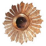 Midcentury sunburst wall mirror