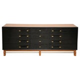 A Rare Billy Haines Cork and Ebonised Oak Long Dresser