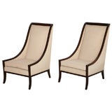 Pair Exaggerated Gondola Chairs
