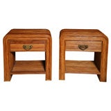 Pair of Reed Side Tables / Nightstands
