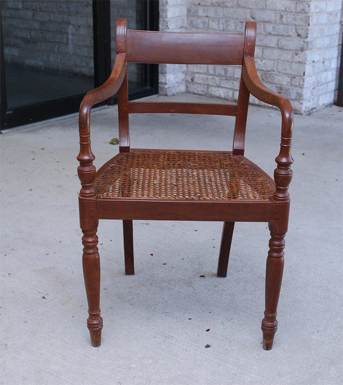 Indian Set of Ten 19th Century British Colonial Dining Chairs