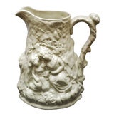 19th Century English Stoneware Pitcher