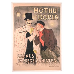 Mothru et Doria, stone lithograph poster by Steinlen, 1893