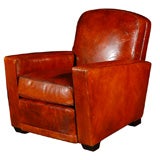 Leather Arm Chair by Jean de Merry