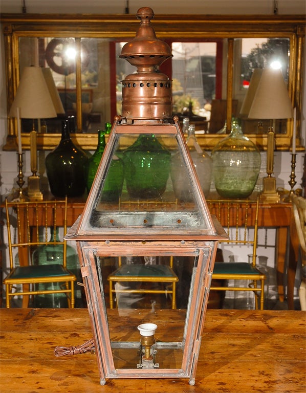 English Victorian Gas Lamp as a Table Lamp