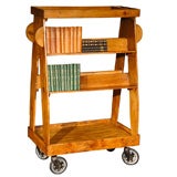 Pine Book Cart