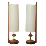 Pair of Modeline Table Lamps