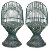 Pair of Vintage Fiberglass Side Chairs