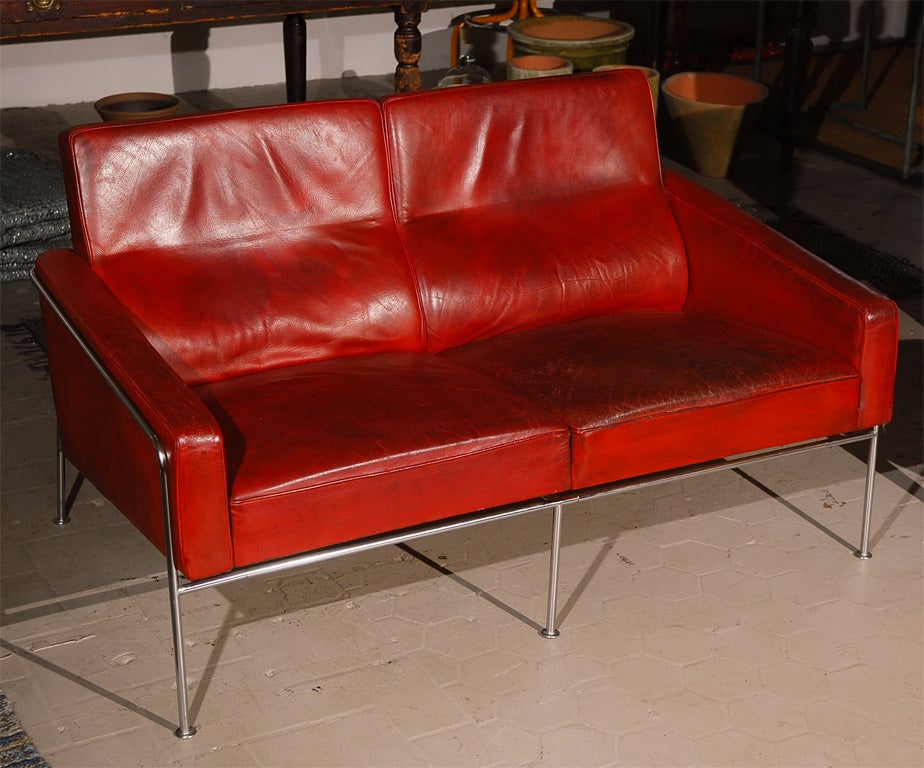 Danish Very Rare Arne Jacobsen Sofa from The SAS Royal Hotel