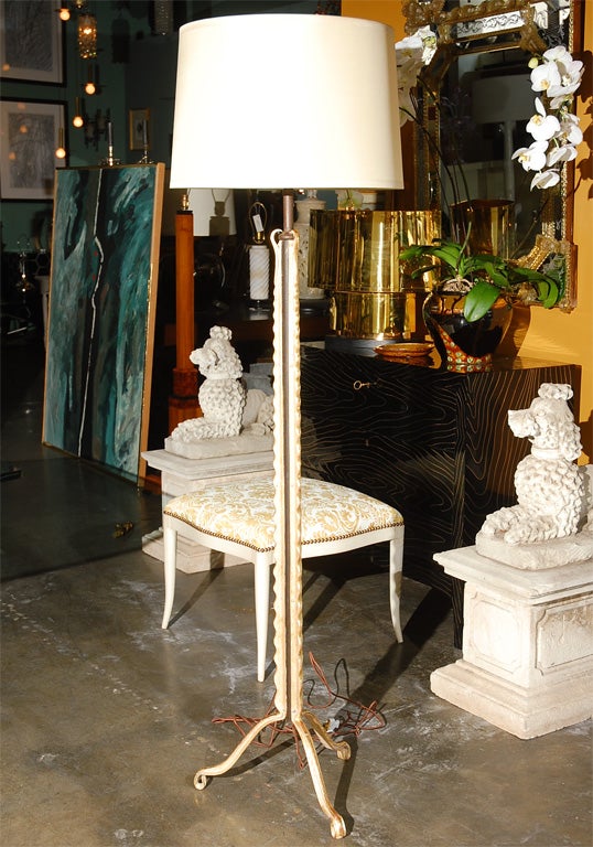 Gilded Iron Floor Lamp