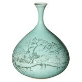 Early 20c Celadon Vase